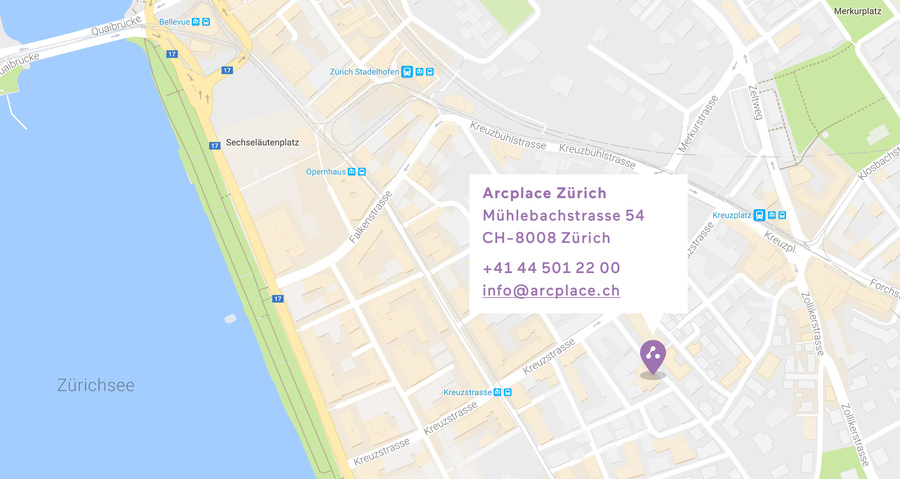 Map Arcplace Zürich